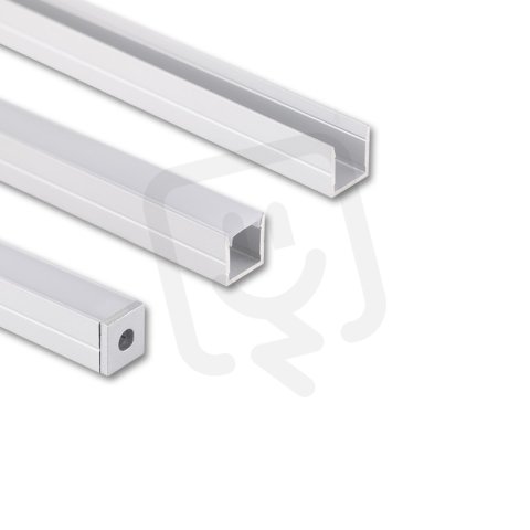 Přisazený hliníkový profil PW 11x11mm, mléčný difuz 2m MCLED ML-761.014.74.2