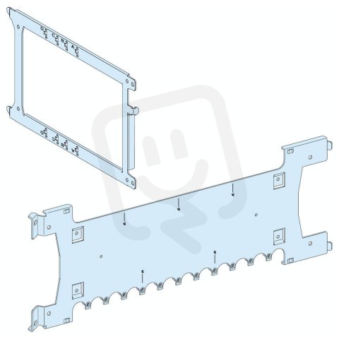 Montážní deska pro 3-4 vertikální NSX250 výsuvný s LINERGY FC SCHNEIDER LVS03423