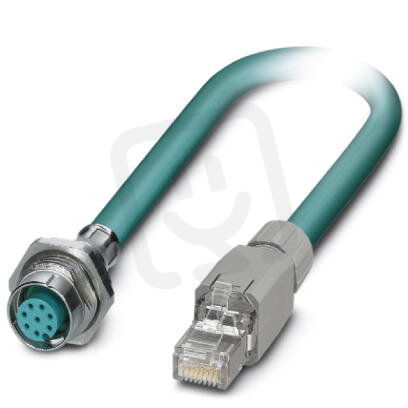 VS-M12FSBP-IP20-94C-LI/2,0 Osazený kabel Ethernet 1413095