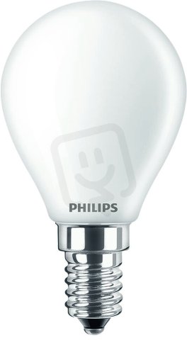 LED žárovka PHILIPS CorePro LEDLuster ND 4.3-40W E14 827 P45 FR G