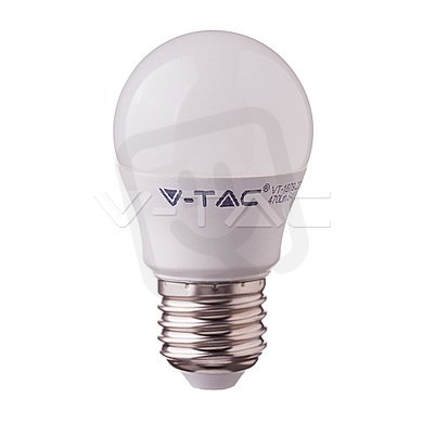 LED žárovka V-TAC 7W E27 G45 Plastic 3000K, VT-290