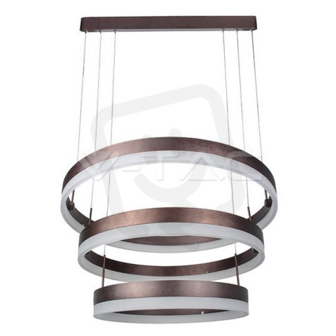 92W Soft Light Chandelier Dimmable Coffe