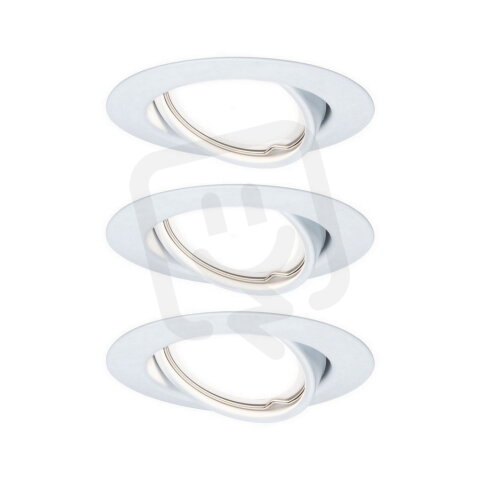 Vestavné svítidlo LED Base kruhové 3x5W GU10 bílá mat nastavitelné 934.22 93422