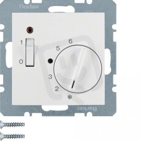 Termostat s rozpínacím kontaktem 24V AC/DC, S.1/B.x, bílá mat BERKER 20311909