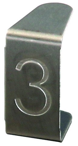Štítek s číslem ''''3'''', NIRO DEHN 490003