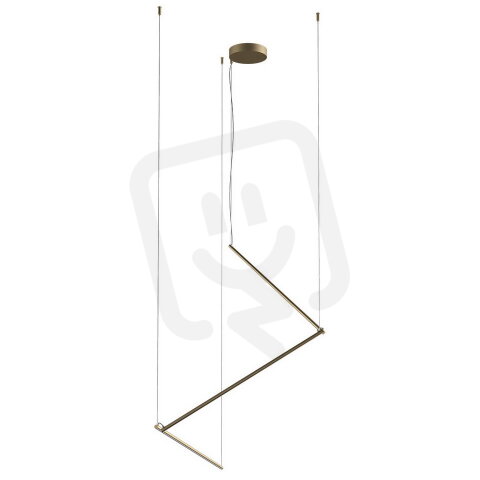 Závěsné svítidlo STICK SU LED D900 36W 3000K BRASS REDO 01-2798