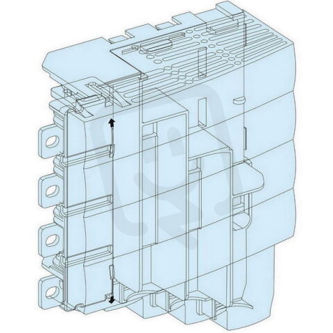 Připojovací blok pro NSX-INS250 napájené zdola SCHNEIDER LVS04067