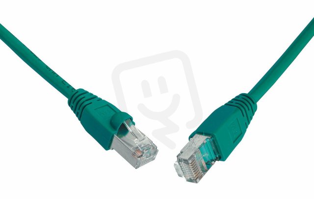 Patch kabel CAT6 SFTP PVC 0,5m zelený snag-proof C6-315GR-0,5MB SOLARIX 28750059
