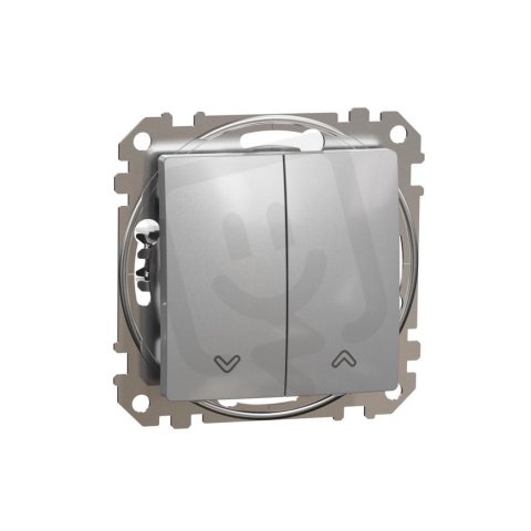 Sedna D/E Spínač žaluzií, Aluminium SCHNEIDER SDD113104
