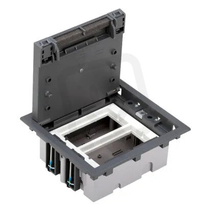 Podlahová krabice SF obdélníkový 4×K45 2×S500 70mm105mm šedá 52050002-035