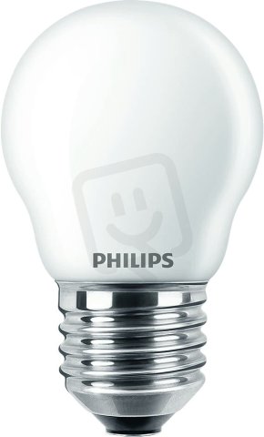 LED žárovka PHILIPS CorePro LEDLuster ND 4.3-40W E27 827 P45 FR G