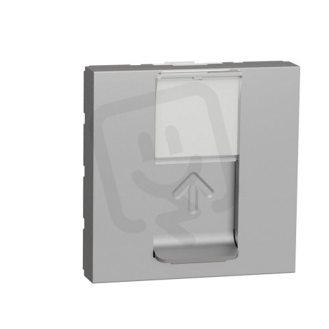 Datová zásuvka NOVÁ UNICA 1xRJ45 Kat.6A FTP, 2M, Aluminium SCHNEIDER NU344930