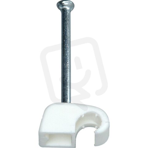 ISO příchytka s ocelovými hřebíky 30 mm, 50 ks bílá, 4 - 7 mm  KOPP 342601084