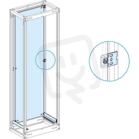 Plný montážní panel 1800x600mm pro Š800 SCHNEIDER LVS03569