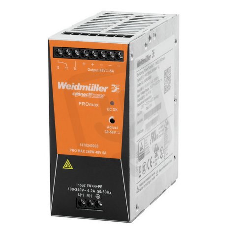 Elektrické napájení PRO MAX 240W 48V 5A WEIDMÜLLER 1478240000