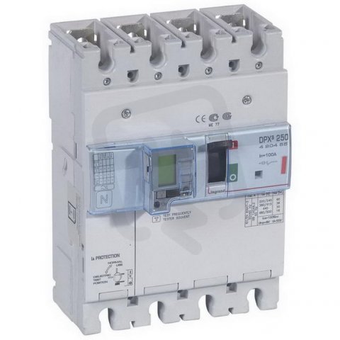 DPX3 250MIS+CHR 4P 100A 36KA LEGRAND 420455