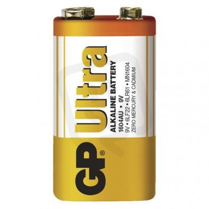 GP alkalická baterie ULTRA 9V (6LF22) 1SH /1014501000/ B1950