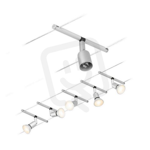 Lankový systém Salt matný chrom 5 spotů bez zdroje světla max. 10W GU5,3 DC 60VA