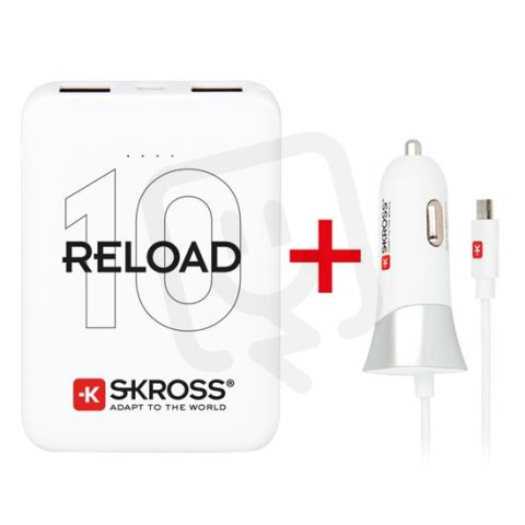 Promo akce powerbank Reload 10 + USB Car Charger zdarma SOLIGHT DN56-PROMO