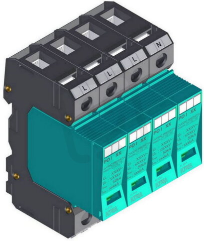 Přepěťová ochrana PO I 4 EWS 280V/12,5kA, modulární, vyměnitelná, B+C+D