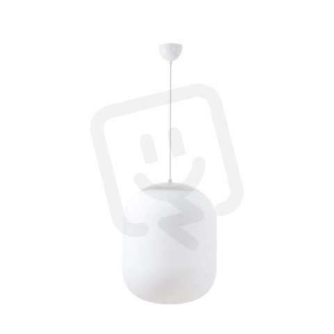Závěsné svítidlo se skleněným stínidlem OSMONT TANIA P1 13W IP40 E27 bílá