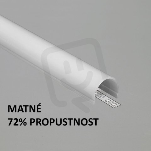 FKU-PD24-KLIK-2M-OP Plexi D24 KLIK matné oblé pro FKU29, 2m FK TECHNICS 4739137