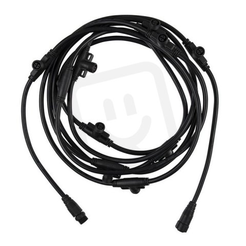 Propojovací kabel 5,5m s 10 konektory 2x1,5mm2, IP67, M16 zásuvka + vidlice