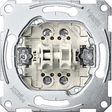 Merten Mechanismus dvojitého tlačítka 1/0+1/0, šroubový SCHNEIDER MTN3055-0000