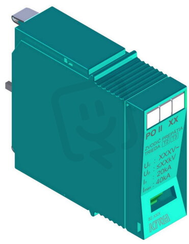 Přepěťová ochrana PO II 0 385V/40kA, C+D - náhradní modul KIWA PO II 0 385V/40kA