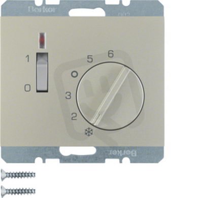 Termostat s rozp. kontaktem a centrálním dílem 24V AC/DC, K.5, nerez mat, lak.