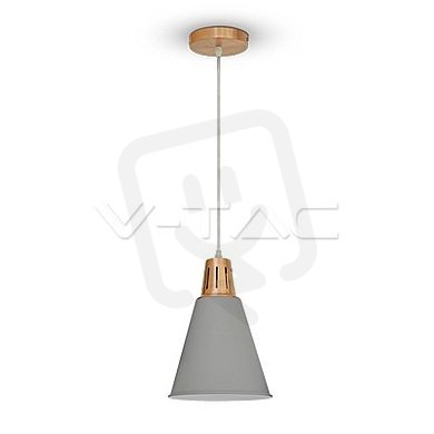 Závěsné svítidlo V-TAC Modern Red Copper Sand Grey d220 VT-75206