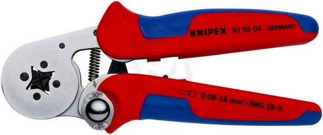 KNIPEX Samonastavitelné kleště pro lisování kabelových koncovek 180 mm