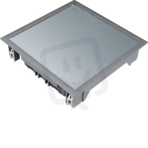 Víko podlahové krabice Q06 čtvercové pro 6 přístrojů, pro podlahy 5 mm šedá