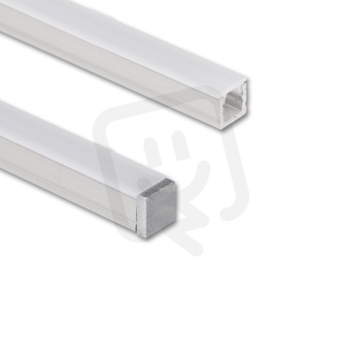 Přisazený hliníkový profil PA1 7x6mm bez difuzoru 1m MCLED ML-761.142.74.1