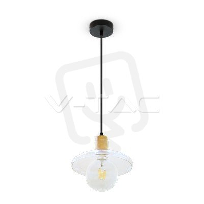 Závěsné svítidlo V-TAC Glass Amber 2200K d235 VT-7240