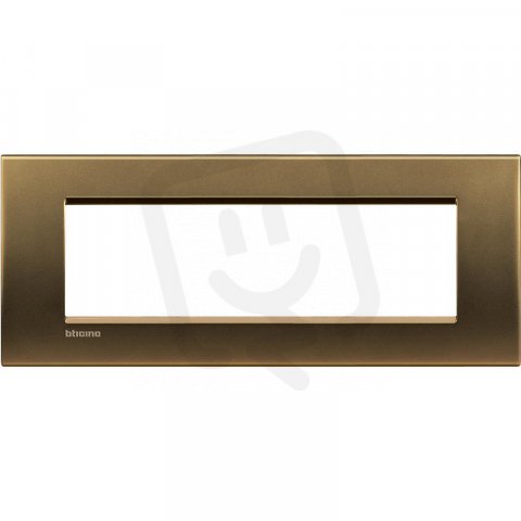 BTICINO LIVINGLIGHT RÁMEČEK HRANATÝ 7MODULOVÝ BRONZ LNA4807BZ