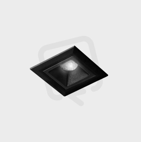 NSES Recessed with Frame Black-Black 2 W