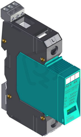 Přepěťová ochrana PO II 1 R LCF 280V/40kA, modulární, vyměnitelná, C+D