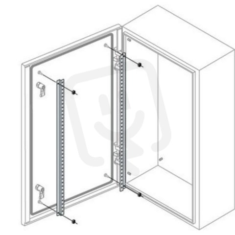 Dveřní příčníky pro příslušenství V=600 mm (2 ks) ABB TS6009