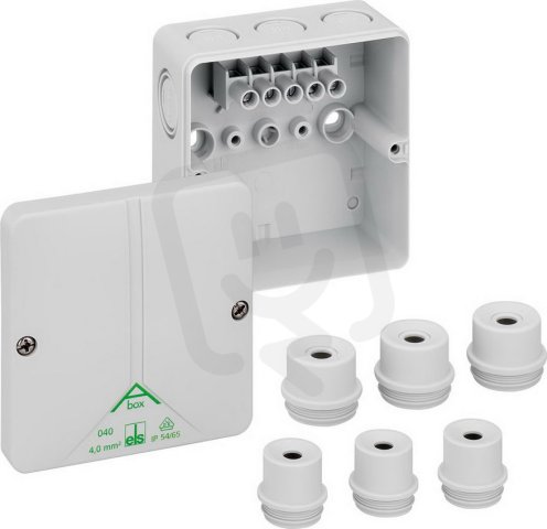 Spojovací krabice Abox m 040-4mm2 šedá IP54/IP65 IK07 SPELSBERG 81140701