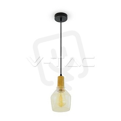 Závěsné svítidlo V-TAC Glass Amber 2200K d135 VT-7130