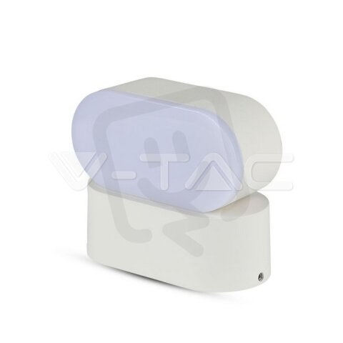 6W LED Wall Light White Body IP65 Movabl