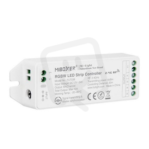 RF řídící jednotka pro RGBW LED pásky ALUMIA ML038