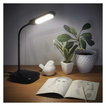 LED stolní lampa LILY, černá EMOS Z7629B