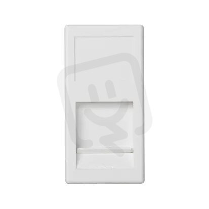 Kryt datové zásuvky K45 PANDUIT jodnoduchá plochá s krytem 45×22,5mm čistě bílá