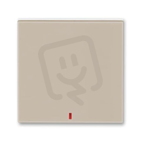 Kryt vypínače s červeným průzorem 3559H-A00655 18 macchiato/bílá Levit ABB