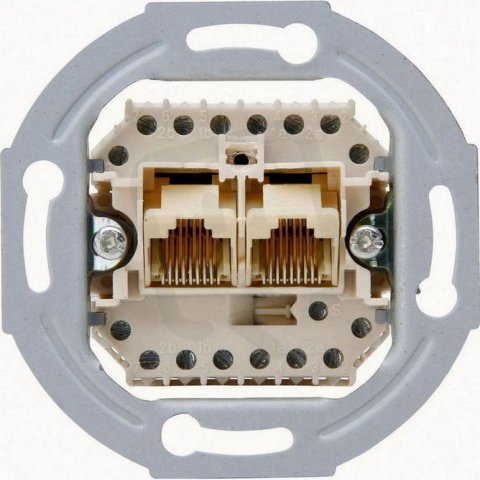 Datová zásuvka UAE 2 x 8 pol. (8/8), oddělená, patice pod omítku KOPP 33369402