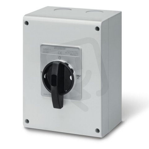 Průmyslový přepínač ISOLATOR plastový 40A 3P IP65 standard SCAME 590.GE4003-C