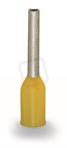 Dutinka, objímka na 0,25mm2/AWG 24 s plastovým límcem žlutá WAGO 216-301