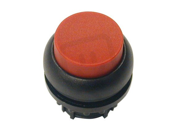 Eaton M22S-DRH-R Ovládací hlavice, zvýšené tlačítko, aretace, černý, červená